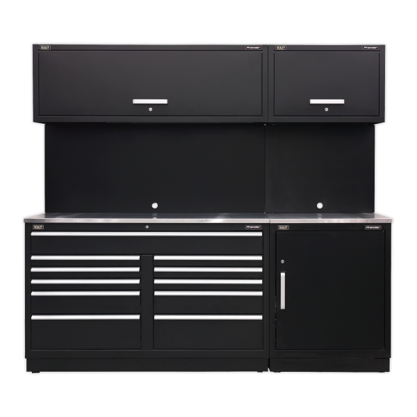 Sealey APMSCOMBO4SS Premier Storage System with Stainless Worktop 2.33m