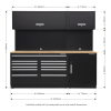 Sealey APMSCOMBO4W Premier Storage System with Hardwood Worktop 2.33m