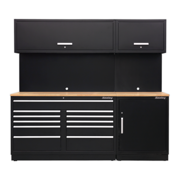Sealey APMSCOMBO4W Premier Storage System with Hardwood Worktop 2.33m