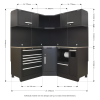 Sealey APMSCOMBO6SS Premier Corner Storage System with Stainless Worktop 1.71m