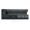 Sealey APMSOAK Premier Storage System with Hardwood Worktop 5.58m