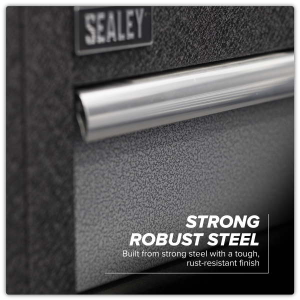 Sealey APMSSTACK01SS Superline PRO® Storage System with Stainless Worktop 4.92m Sealey APMSSTACK01SS Superline PRO® Storage System with Stainless Worktop 4.92m