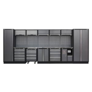 Sealey APMSSTACK01SS Superline PRO® Storage System with Stainless Worktop 4.92m Sealey APMSSTACK01SS Superline PRO® Storage System with Stainless Worktop 4.92m