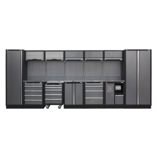 Sealey APMSSTACK01SS Superline PRO® Storage System with Stainless Worktop 4.92m Sealey APMSSTACK01SS Superline PRO® Storage System with Stainless Worktop 4.92m