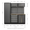 Sealey APMSSTACK02W Superline PRO® Storage System with Wood Worktop 1.96m