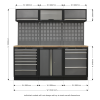 Sealey APMSSTACK07W Superline PRO® Storage System with Wood Worktop 2.04m Sealey APMSSTACK07W Superline PRO® Storage System with Wood Worktop 2.04m