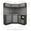 Sealey APMSSTACK08SS Superline PRO® Corner Storage System with Stainless Worktop 1.55m Sealey APMSSTACK08SS Superline PRO® Corner Storage System with Stainless Worktop 1.55m