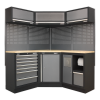 Sealey APMSSTACK08W Superline PRO® Corner Storage System with Wood Worktop 1.55m
