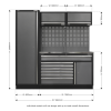 Sealey APMSSTACK09SS Superline PRO® Storage System with Stainless Steel Worktop 1.96m