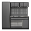Sealey APMSSTACK10SS Superline PRO® Storage System with Stainless Steel Worktop 1.96m