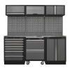 Sealey APMSSTACK12SS Superline PRO® Storage System with Stainless Steel Worktop 2.04m
