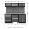 Sealey APMSSTACK12W Superline PRO® Storage System with Pressed Wood Worktop 2.04m