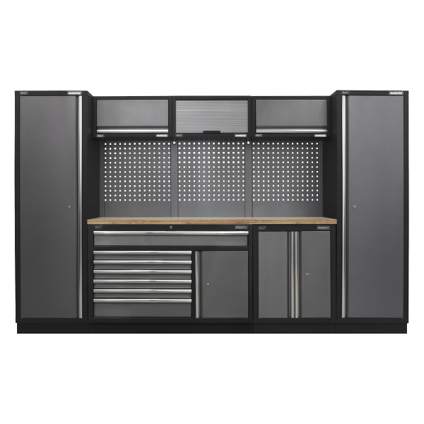 Sealey APMSSTACK13W Superline PRO® Storage System with Pressed Wood Worktop 3.24m