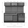 Sealey APMSSTACK14SS Superline PRO® Modular Storage System Combo with Stainless Steel Worktop Sealey APMSSTACK14SS Superline PRO® Modular Storage System Combo with Stainless Steel Worktop