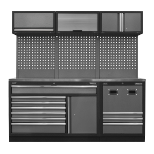 Sealey APMSSTACK14SS Superline PRO® Modular Storage System Combo with Stainless Steel Worktop