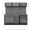 Sealey APMSSTACK14W Superline PRO® Modular Storage System Combo with Pressed Wood Worktop Sealey APMSSTACK14W Superline PRO® Modular Storage System Combo with Pressed Wood Worktop