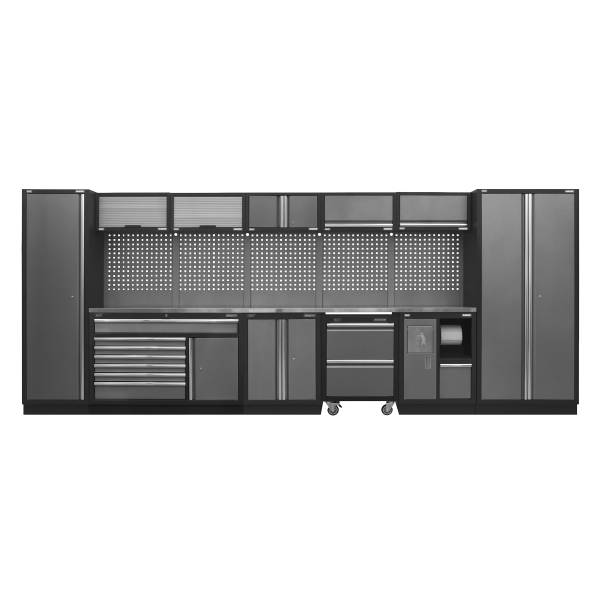Sealey APMSSTACK15SS Superline PRO® Storage System with Stainless Worktop 4.92m Sealey APMSSTACK15SS Superline PRO® Storage System with Stainless Worktop 4.92m