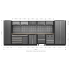 Sealey APMSSTACK16W Superline PRO® Storage System with Pressed Wood Worktop 4.92m