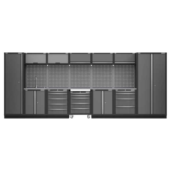 Sealey APMSSTACK17SS Superline PRO® Storage System with Stainless Worktop 4.92m