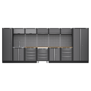 Sealey APMSSTACK17W Superline PRO® Storage System with Pressed Wood Worktop 4.92m