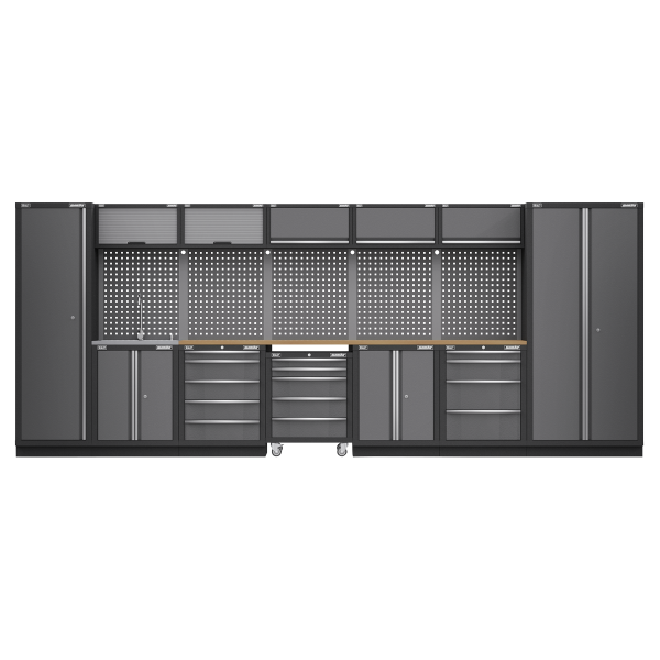 Sealey APMSSTACK17W Superline PRO® Storage System with Pressed Wood Worktop 4.92m Sealey APMSSTACK17W Superline PRO® Storage System with Pressed Wood Worktop 4.92m