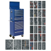 Sealey SPTCCOMBO1 Superline PRO® Tool Chest Combination 14 Drawer with 1179pc Tool Kit – Blue