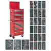 Sealey SPTCOMBO1 Superline PRO® Tool Chest Combination 14 Drawer with 1179pc Tool Kit – Red Sealey SPTCOMBO1 Superline PRO® Tool Chest Combination 14 Drawer with 1179pc Tool Kit – Red