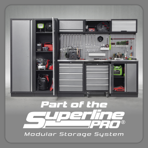 Sealey APMSSTACK15SS Superline PRO® Storage System with Stainless Worktop 4.92m