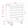 Sealey AP226 American PRO® Rollcab 6 Drawer – Red