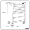 Sealey AP26479TO Superline PRO® Rollcab 7 Drawer – Orange