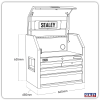 Sealey AP2704BE Superline PRO® Black Edition Topchest with 4 Soft Close Drawers & Power Bar 660mm Sealey AP2704BE Superline PRO® Black Edition Topchest with 4 Soft Close Drawers & Power Bar 660mm