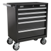 Sealey AP33459B Superline PRO® Rollcab 5 Drawer – Black Sealey AP33459B Superline PRO® Rollcab 5 Drawer – Black
