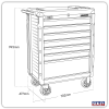 Sealey AP3407 Superline PRO® Rollcab 7 Drawer – Red Sealey AP3407 Superline PRO® Rollcab 7 Drawer – Red