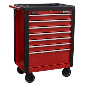 Sealey AP3407 Superline PRO® Rollcab 7 Drawer – Red Sealey AP3407 Superline PRO® Rollcab 7 Drawer – Red