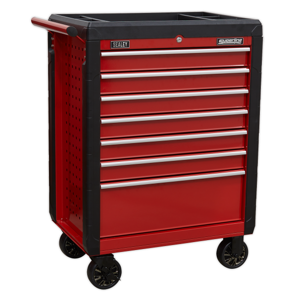 Sealey AP3407 Superline PRO® Rollcab 7 Drawer – Red Sealey AP3407 Superline PRO® Rollcab 7 Drawer – Red