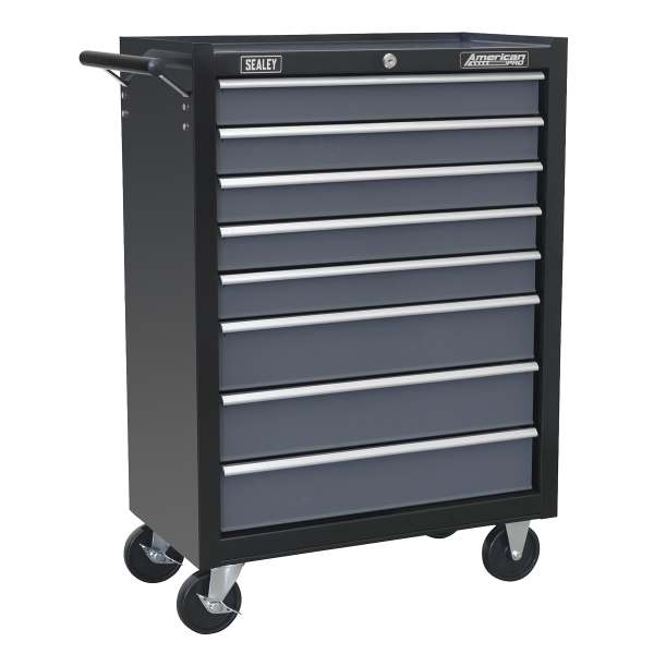 Sealey AP3508TB American PRO® Rollcab 8 Drawer – Black/Grey Sealey AP3508TB American PRO® Rollcab 8 Drawer – Black/Grey