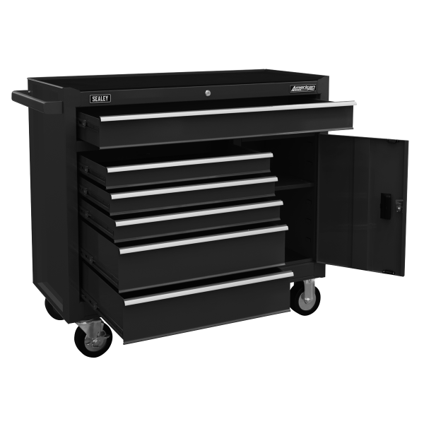 Sealey AP4106B American PRO® Rollcab 6 Drawer – Black Sealey AP4106B American PRO® Rollcab 6 Drawer – Black