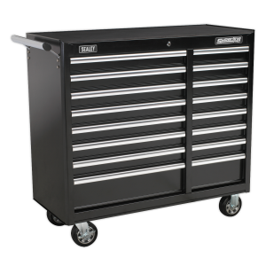 Sealey AP41169B Superline PRO® Heavy-Duty Rollcab 16 Drawer – Black