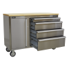Sealey AP4804SS Mobile Stainless Steel Tool Cabinet 4 Drawer