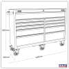 Sealey PTB143011 Premier Heavy-Duty Extra-Wide Rollcab 11 Drawer 1430mm – Black