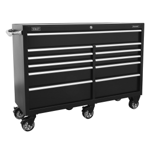 Sealey PTB143011 Premier Heavy-Duty Extra-Wide Rollcab 11 Drawer 1430mm – Black