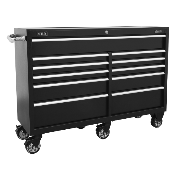 Sealey PTB143011 Premier Heavy-Duty Extra-Wide Rollcab 11 Drawer 1430mm – Black