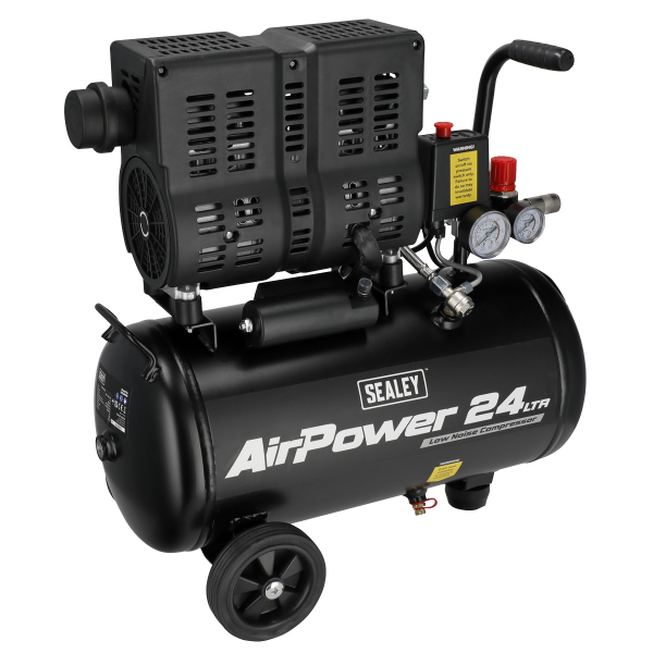 Sealey SAC2400S 24L Low Noise Oil Free Direct Drive Air Compressor 1hp Sealey SAC2400S 24L Low Noise Oil Free Direct Drive Air Compressor 1hp