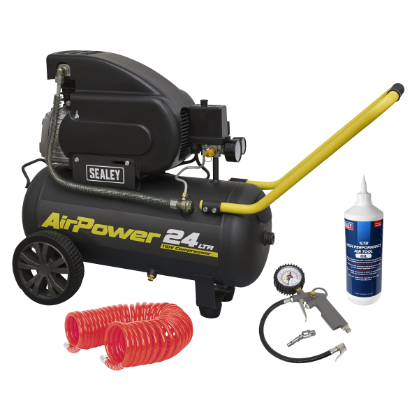 Sealey SAC2420E110VSC 24L Direct Drive Air Compressor Combo 2hp 110V Sealey SAC2420E110VSC 24L Direct Drive Air Compressor Combo 2hp 110V