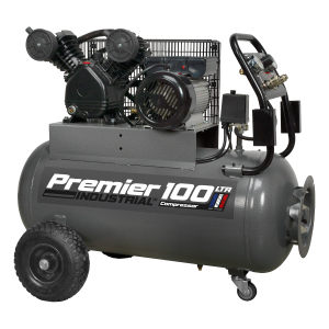 Sealey SAC3103B Premier 100L Belt Drive Air Compressor with Front Control Panel 3hp Sealey SAC3103B Premier 100L Belt Drive Air Compressor with Front Control Panel 3hp