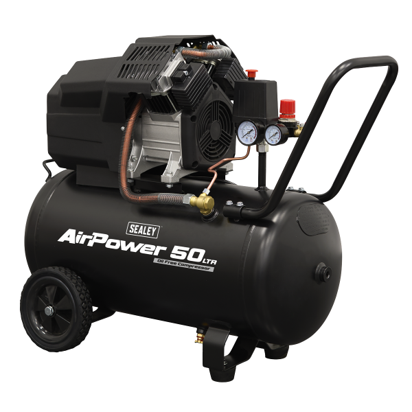 Sealey SAC5002 50L Oil Free V-Twin Direct Drive Air Compressor 3hp Sealey SAC5002 50L Oil Free V-Twin Direct Drive Air Compressor 3hp