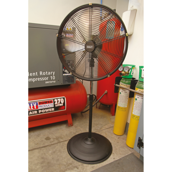 Sealey HVF20PO 20″ Industrial High Velocity Oscillating Pedestal Fan 230V