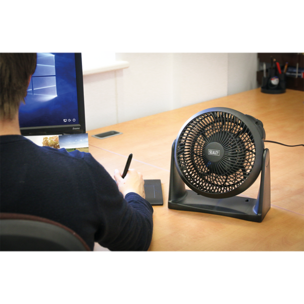 Sealey SFF08 8″ Desk Fan 3-Speed 230V